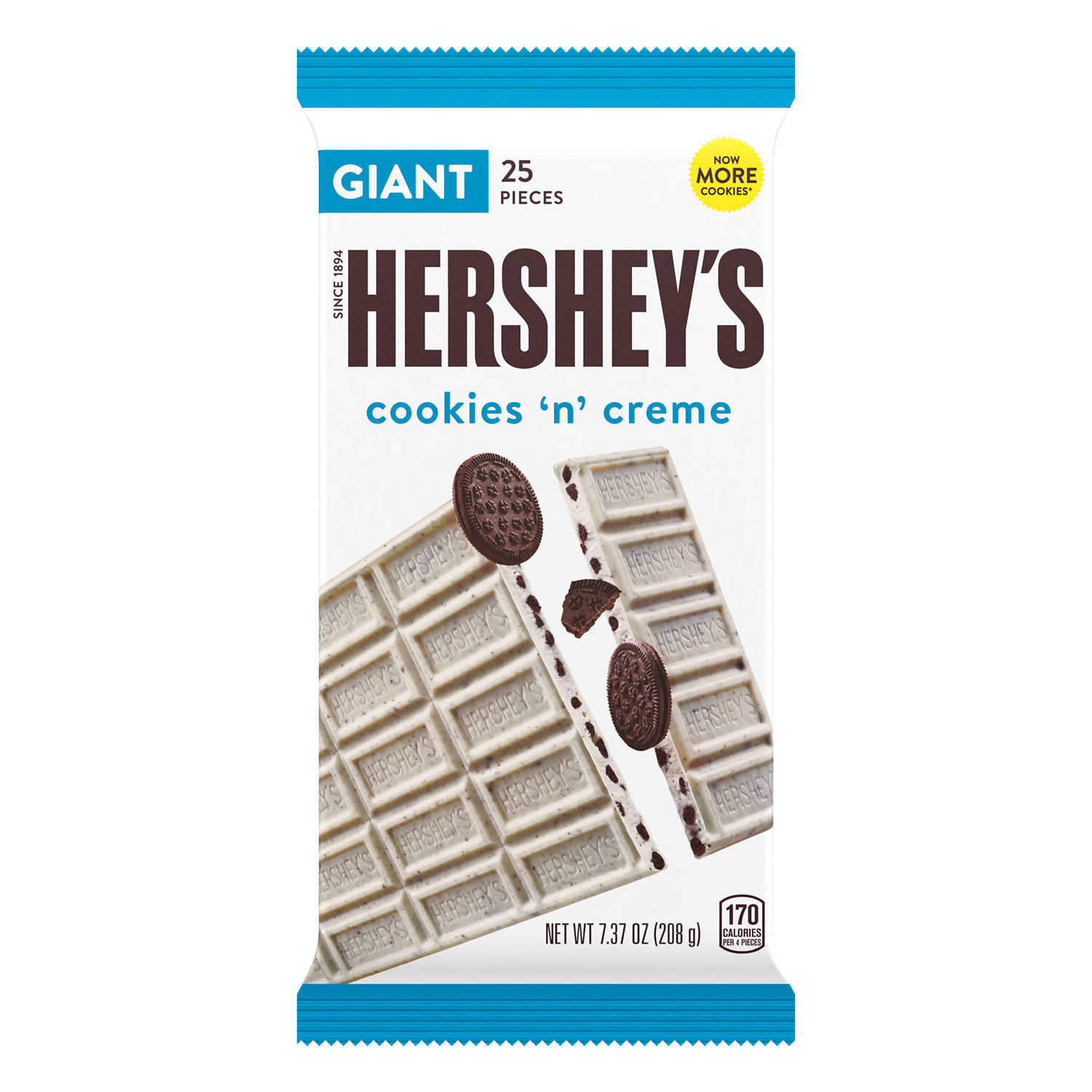 HERSHEY'S Cookies N Cream Giant 7.37oz Candy Bar $3.49